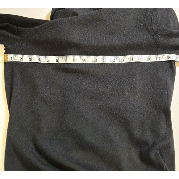 Kenar Black Hooded Long Cardigan Fringe Small Long Sleeved Boho Whimsygoth Wool - Picture 7 of 7